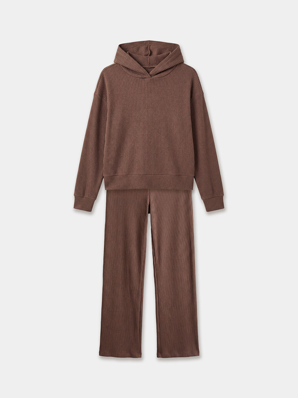 طقم بدلة رياضية بني فتاة