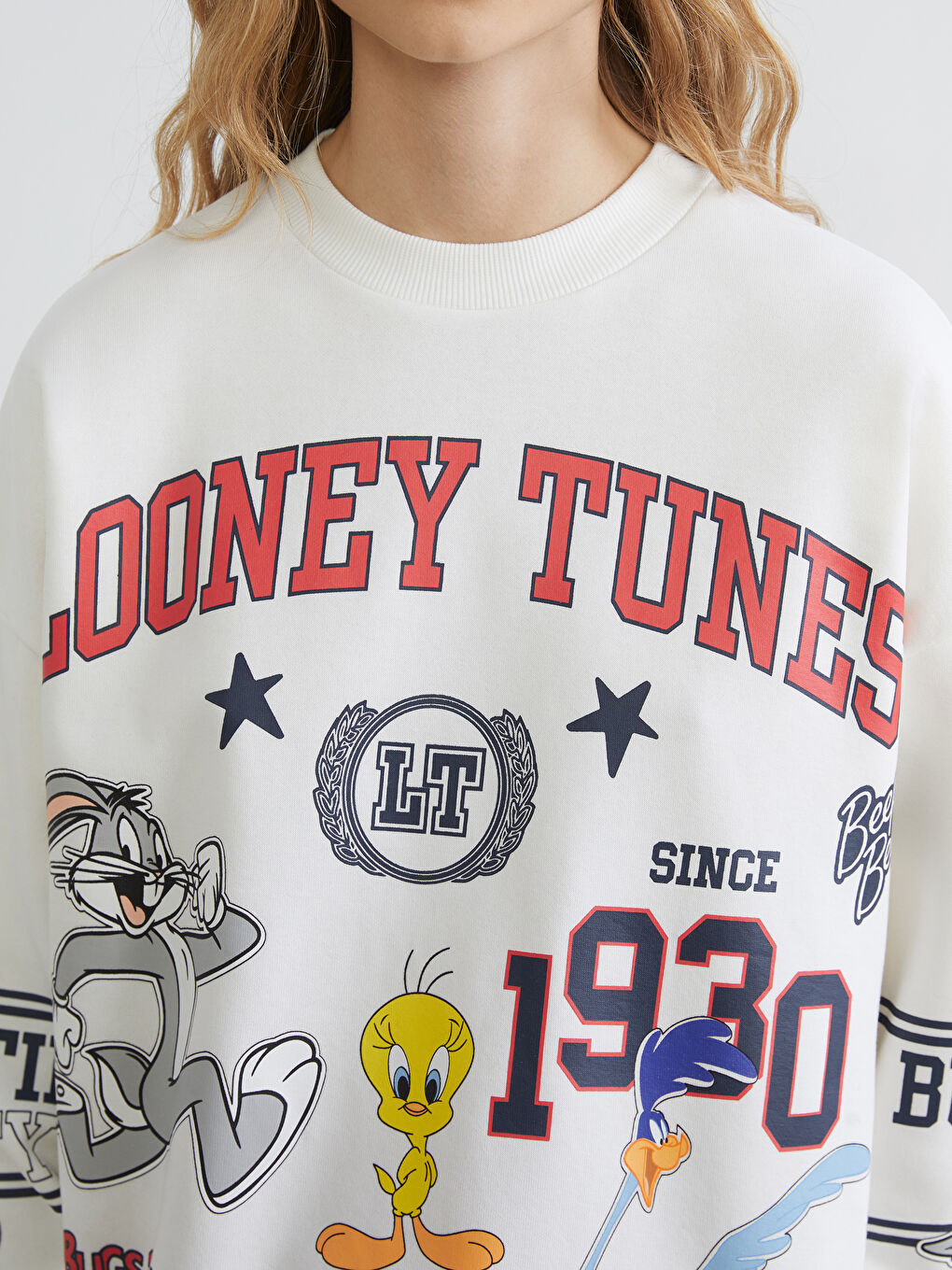 Woman ECRU Sweatshirt-2