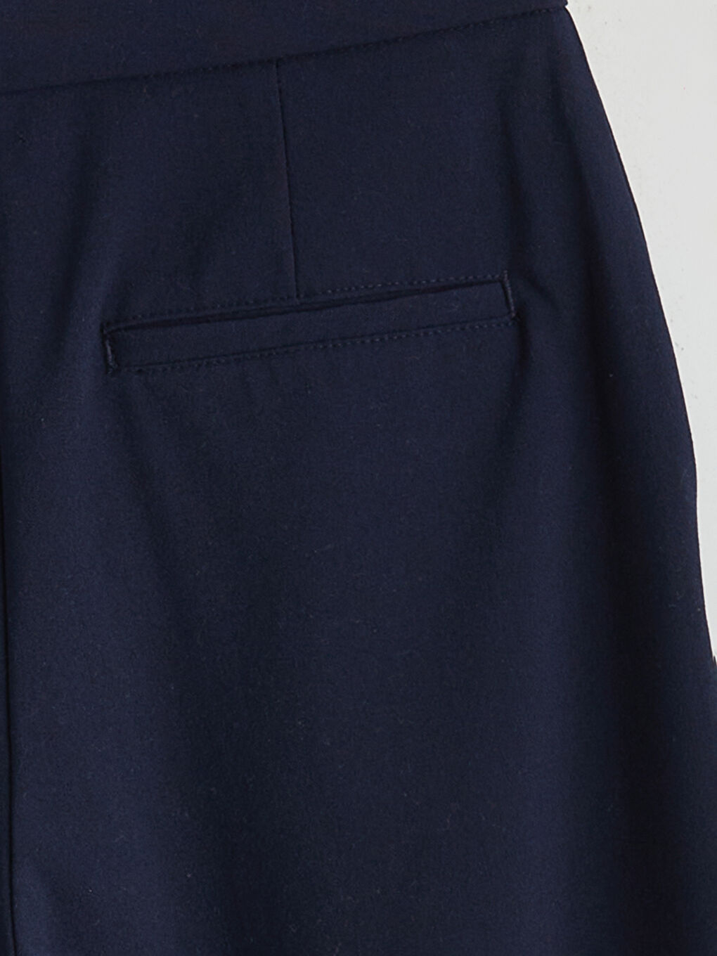 Lacivert Loose Fit Geniş Paça Kadın Pileli Pantolon-5