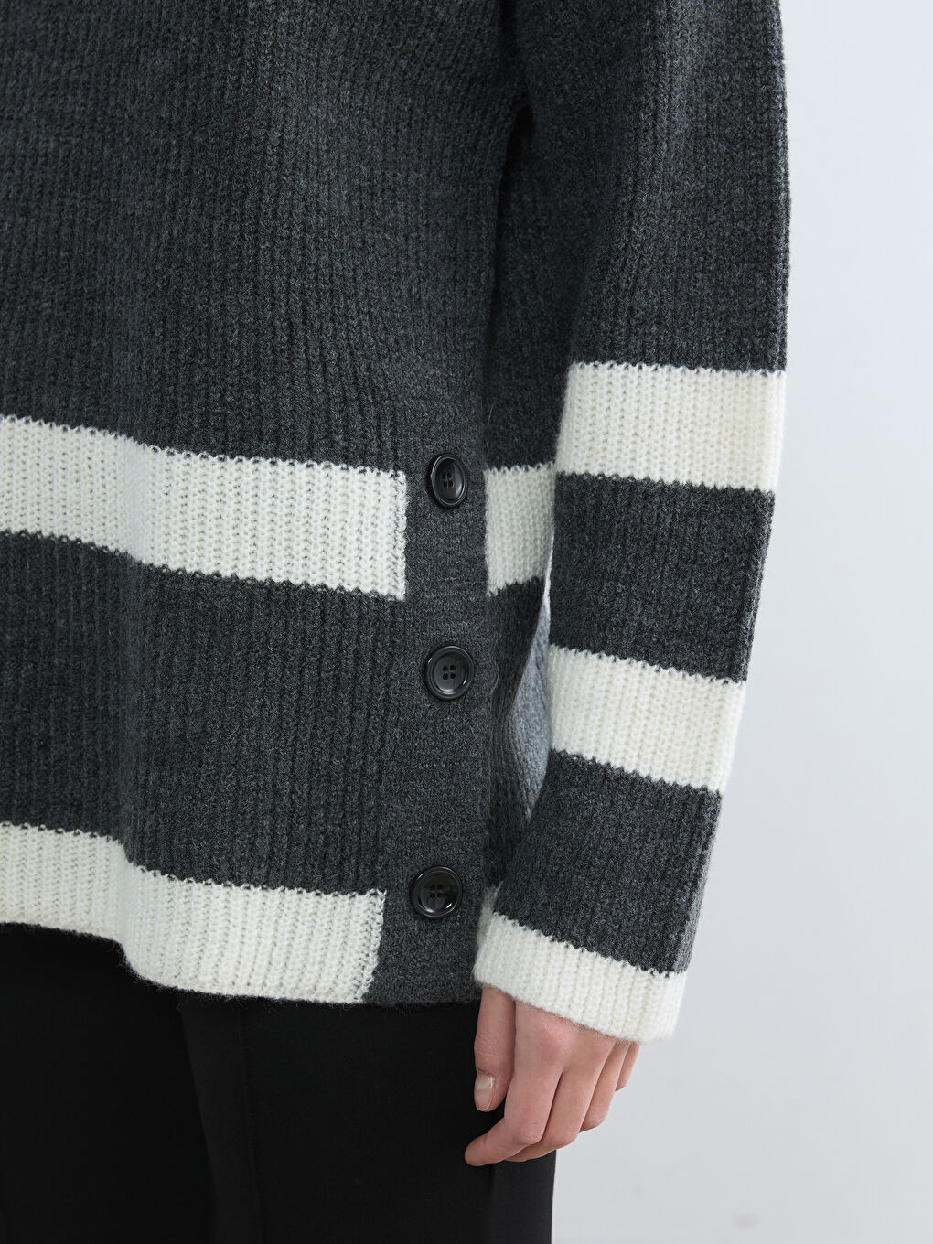 Women's Half-Neck Knit Tunic-2