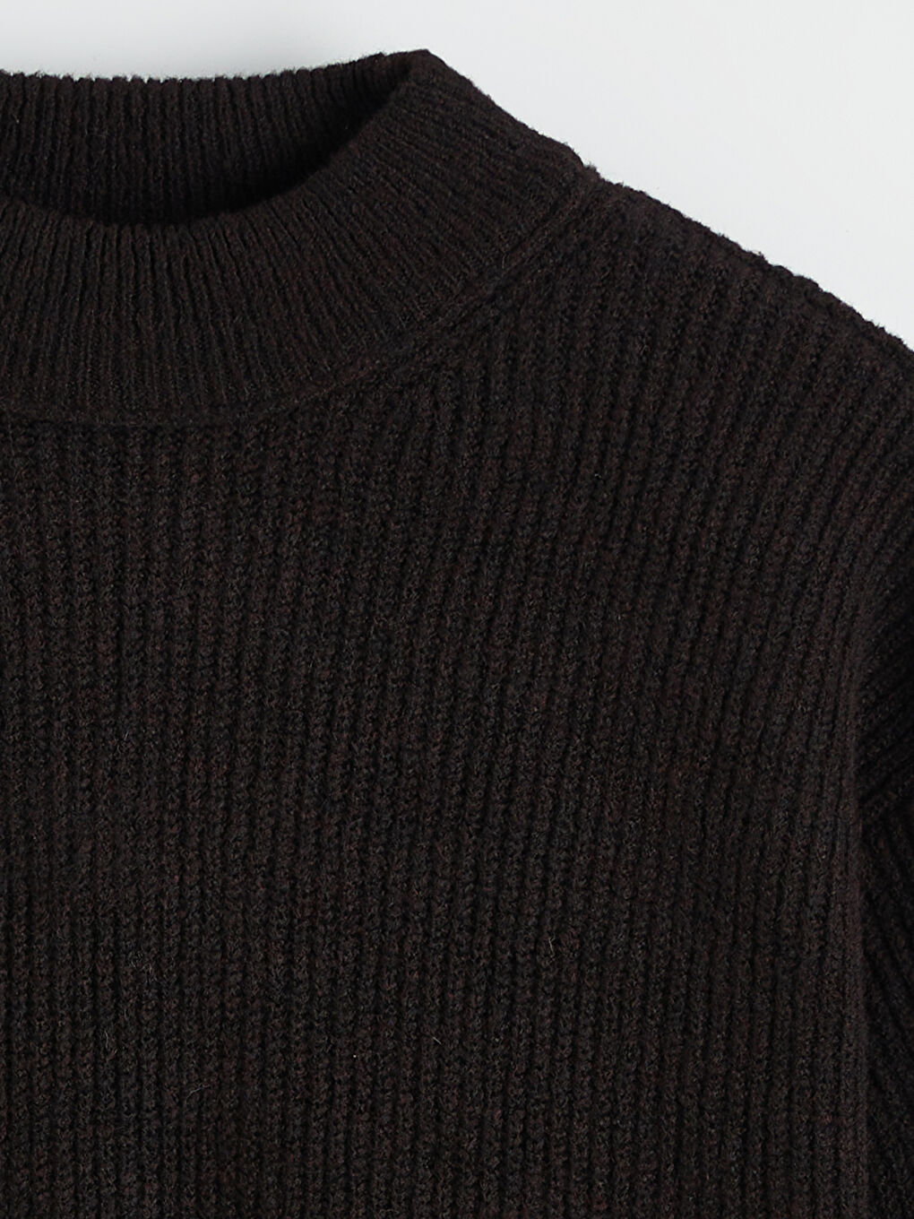 Lacivert Yarım Balıkçı Yaka Kadın Triko Tunik-5