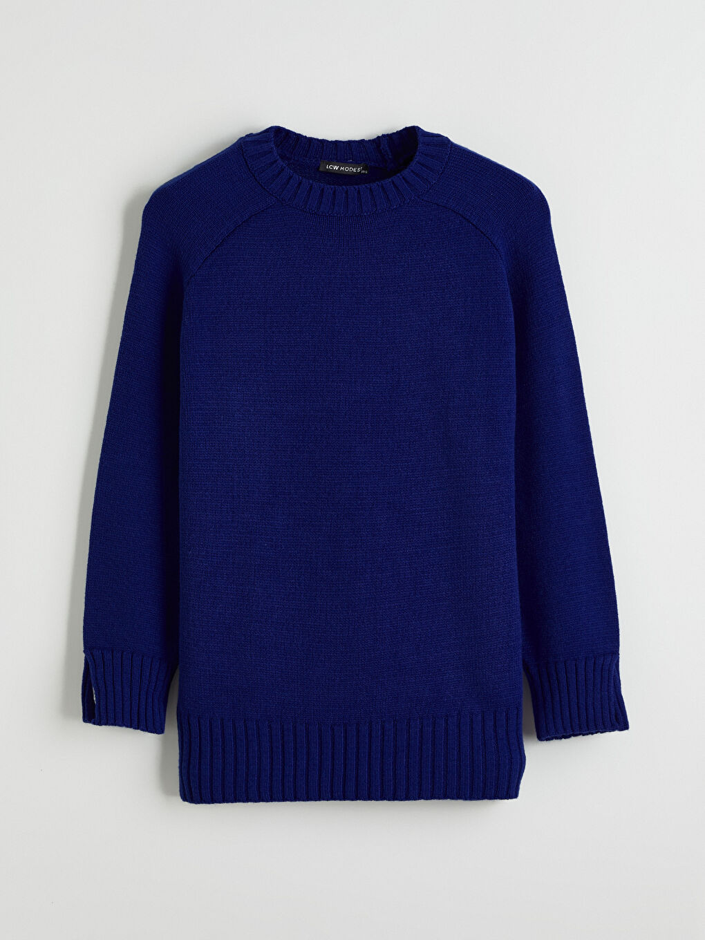 Mavi Bisiklet Yaka Oversize Kadın Triko Tunik-4