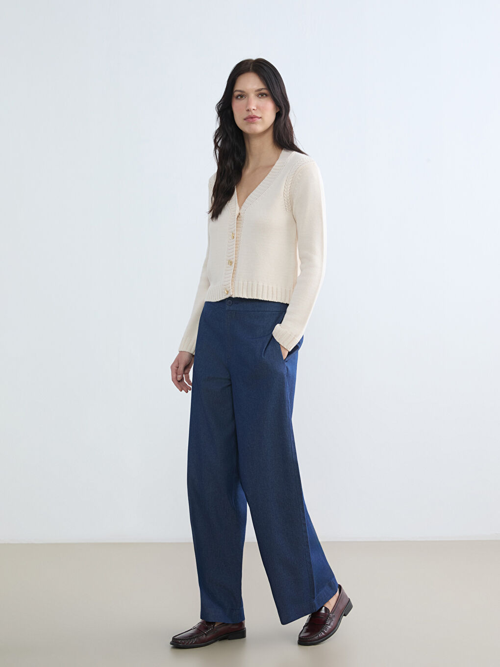 Woman ECRU Cardigan-1