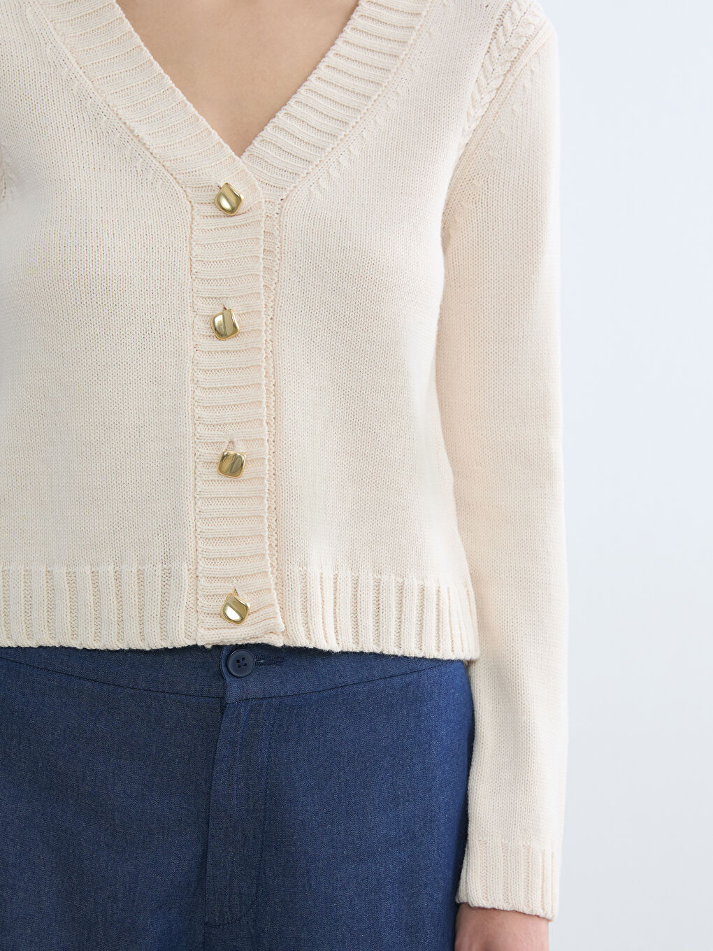 Woman ECRU Cardigan-2