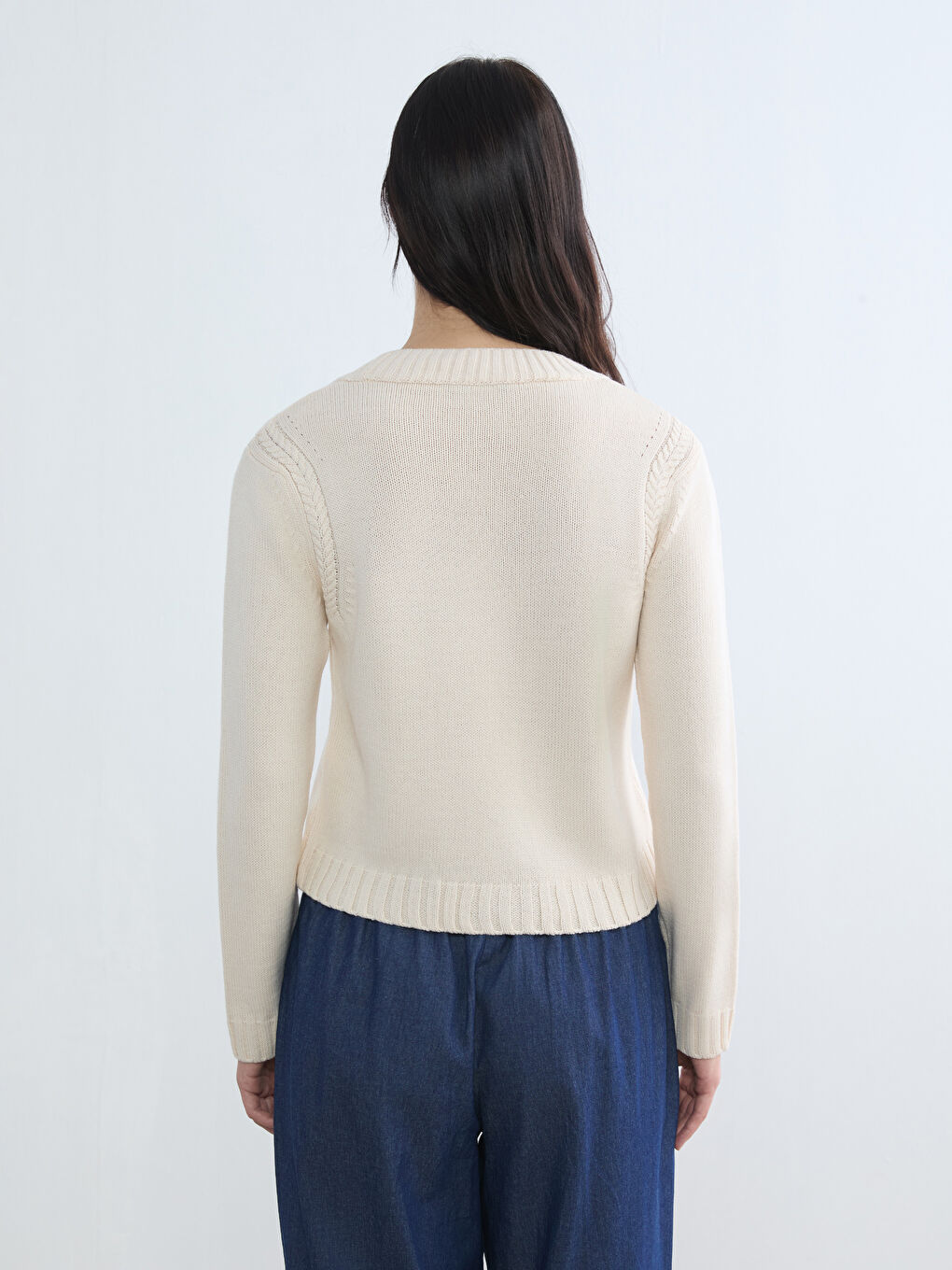 Woman ECRU Cardigan-3