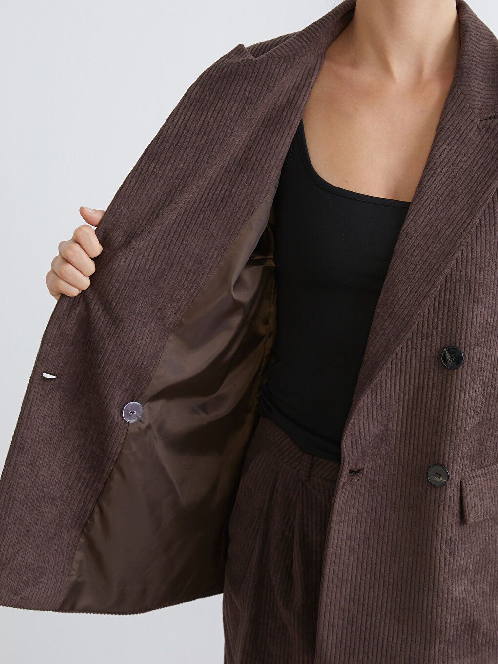 بليزر بني امرأة-3