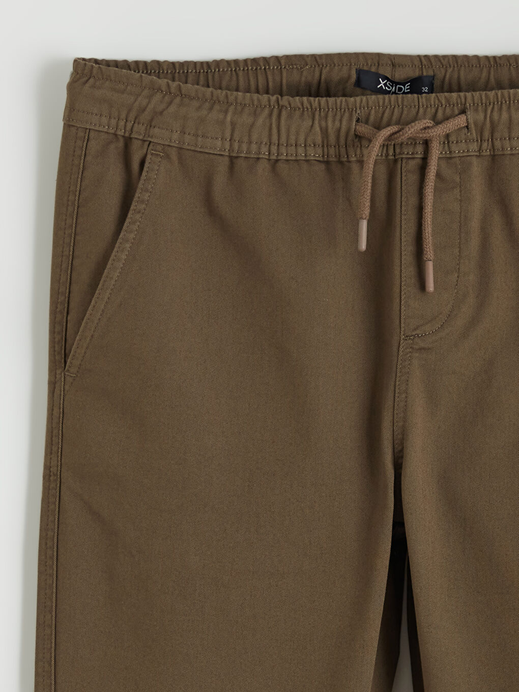 Kahverengi Slim Fit Gabardin Erkek Pantolon-5