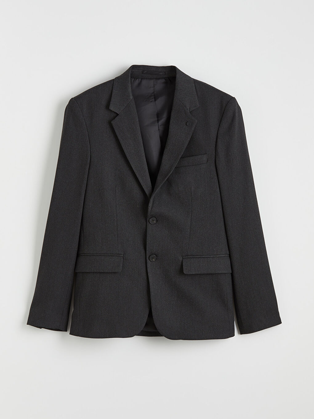 Antrasit Dar Kalıp Erkek Blazer Ceket-4