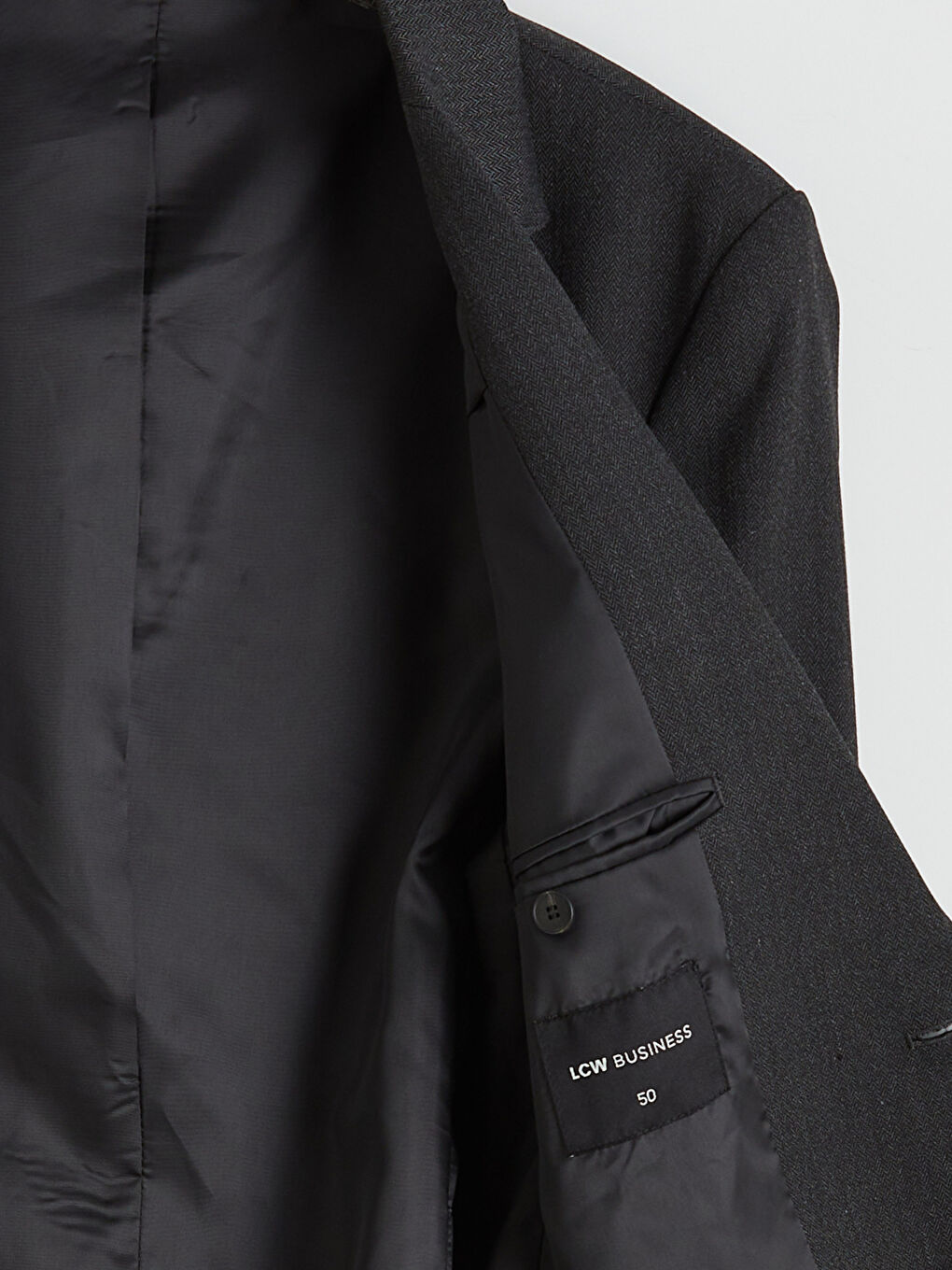 Antrasit Dar Kalıp Erkek Blazer Ceket-5