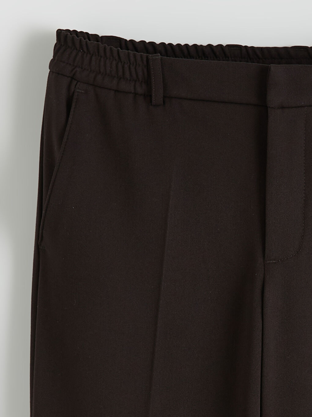 Kahverengi Standart Kalıp Erkek Pantolon-5