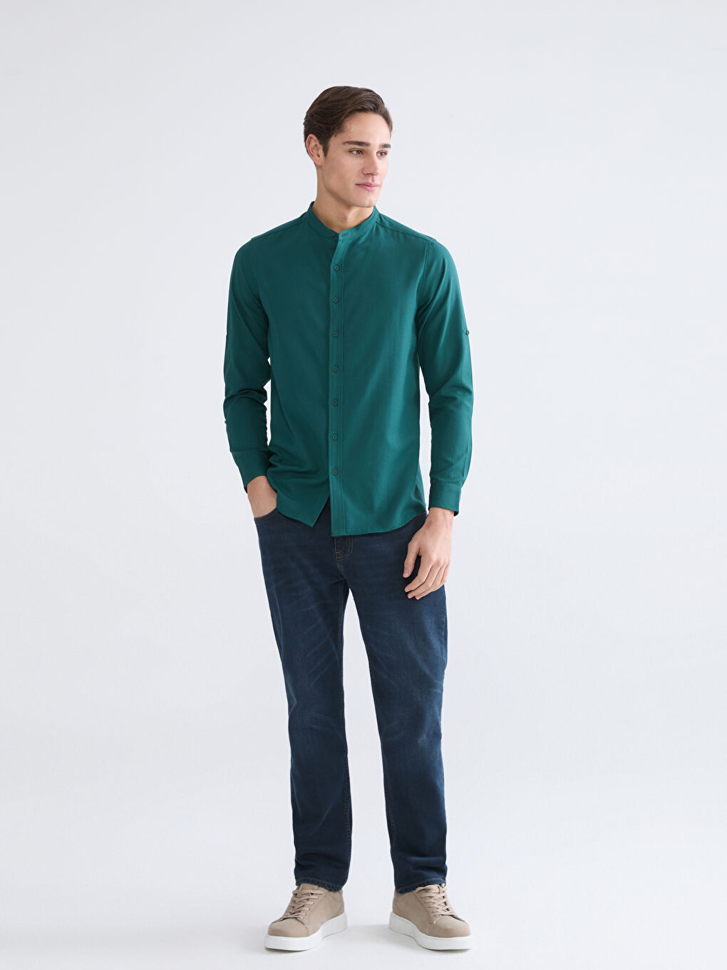 Ерлер ақшыл қоңыр Жейде-1