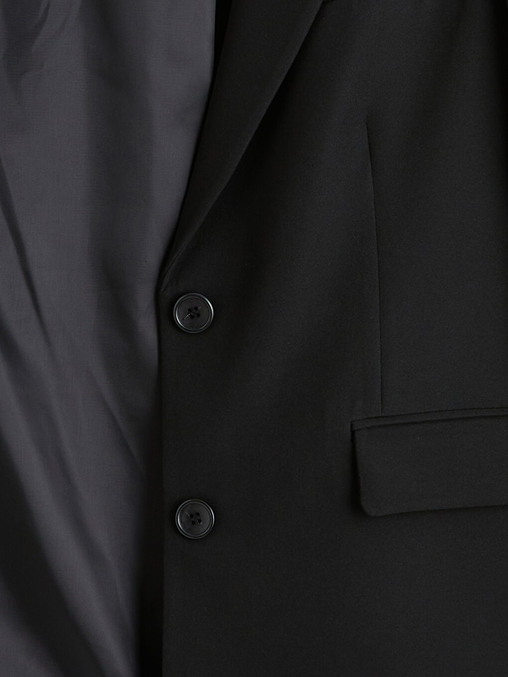 Siyah Krep Kadın Blazer Ceket-10