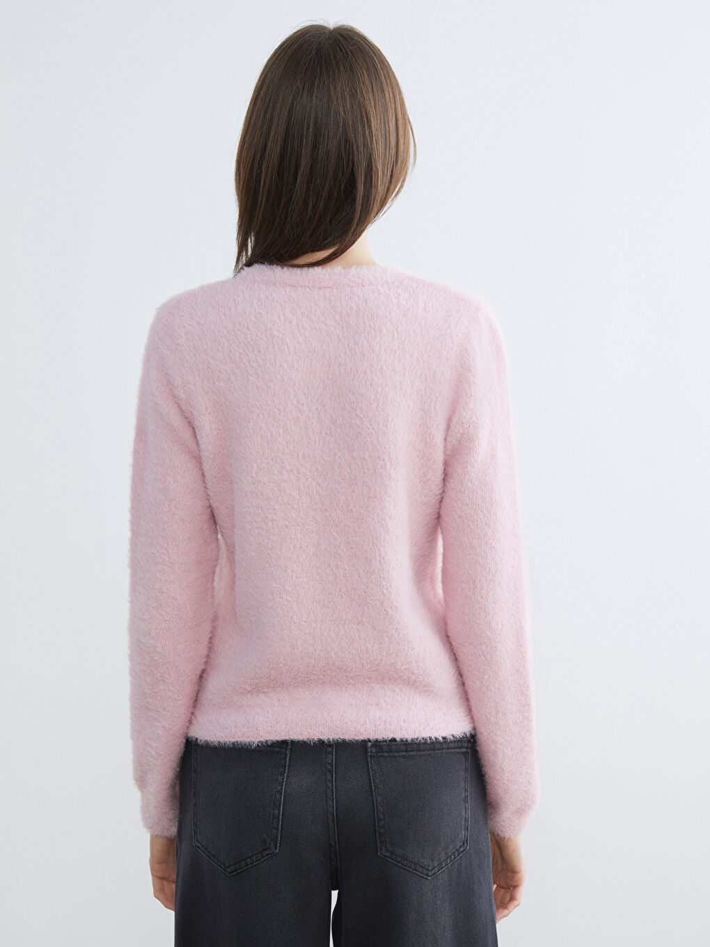 Crew Neck Women's Knitwear Cardigan-3