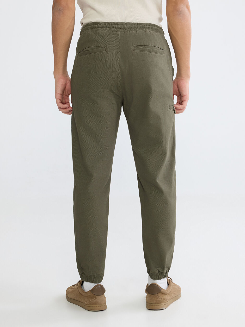 Haki Slim Fit Erkek Jogger Pantolon-3