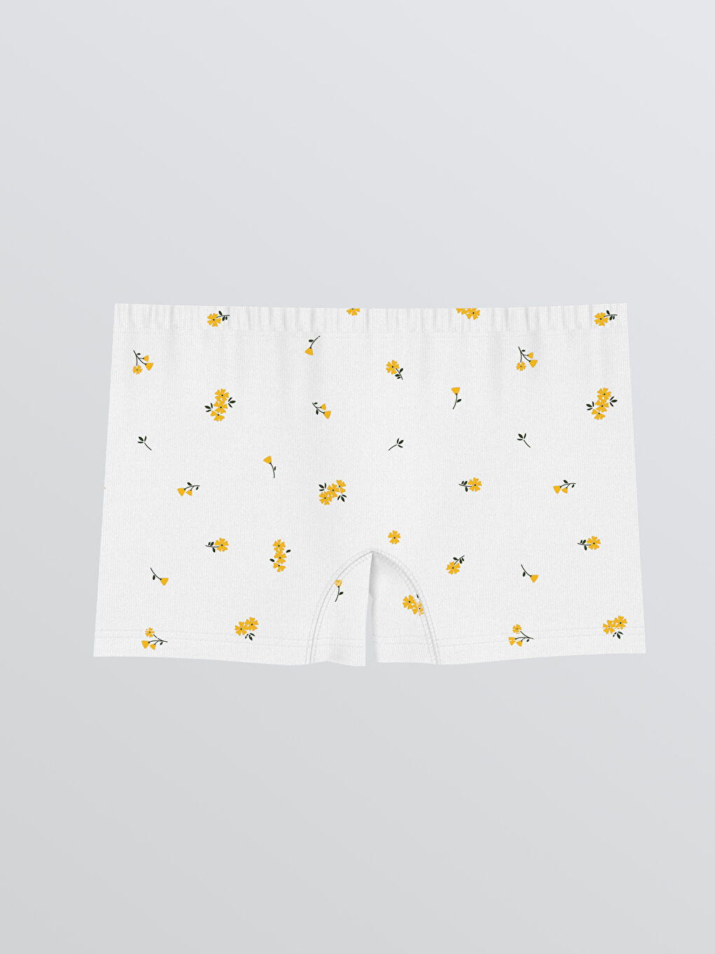Elastic Waist Floral Girls' Boxer