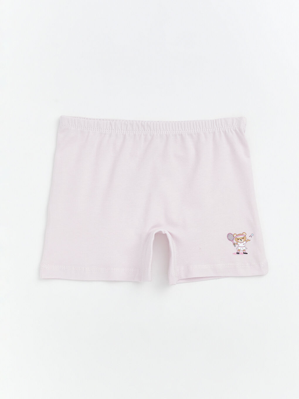 Elastic Waist Printed Girls' Boxer