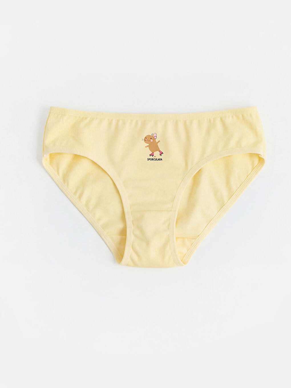 Bej Baskılı Kız Çocuk Külot