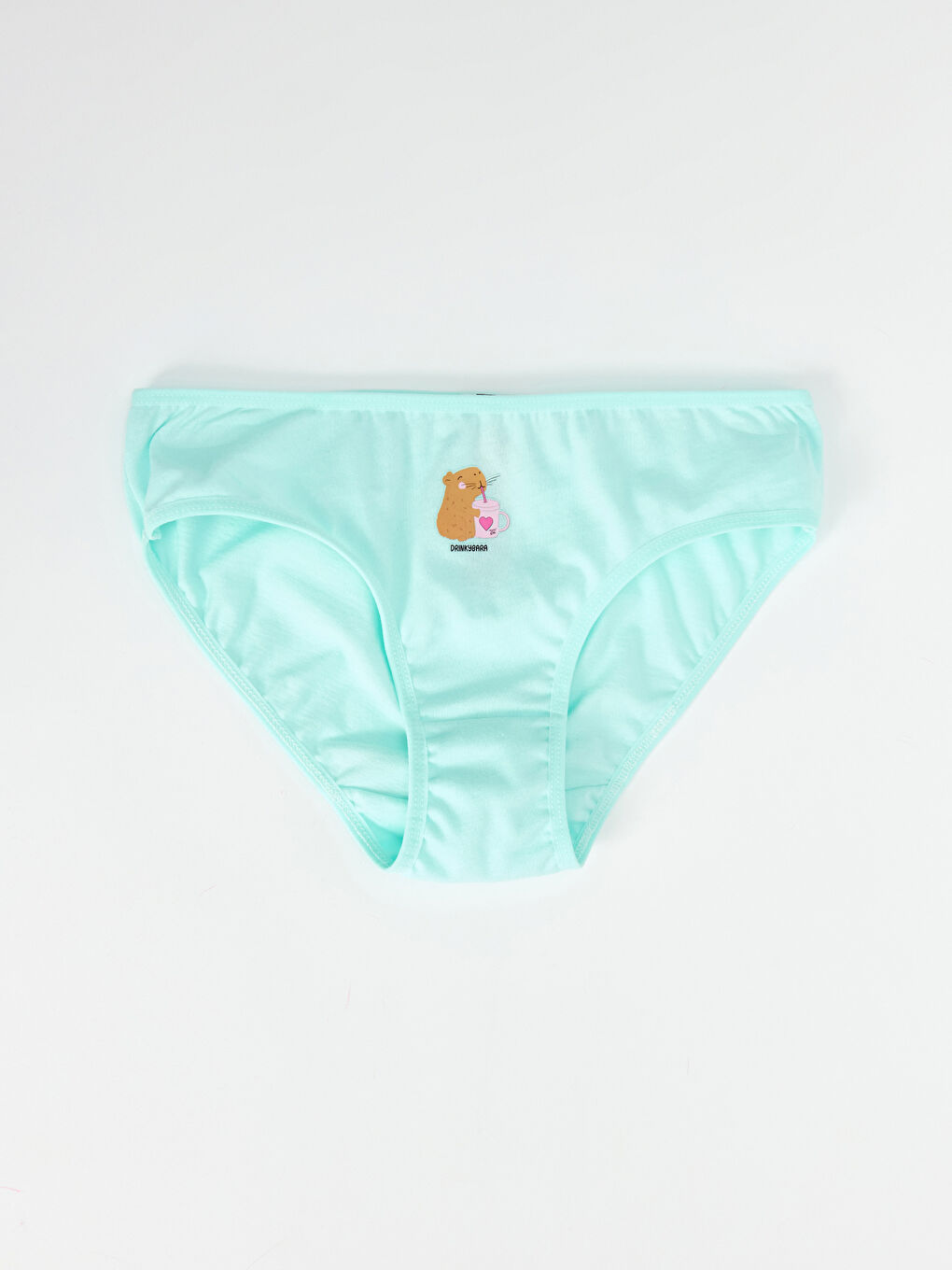 Turkuaz Baskılı Kız Çocuk Külot