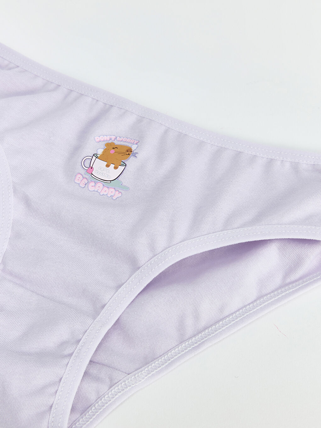 Lila Baskılı Kız Çocuk Külot-1