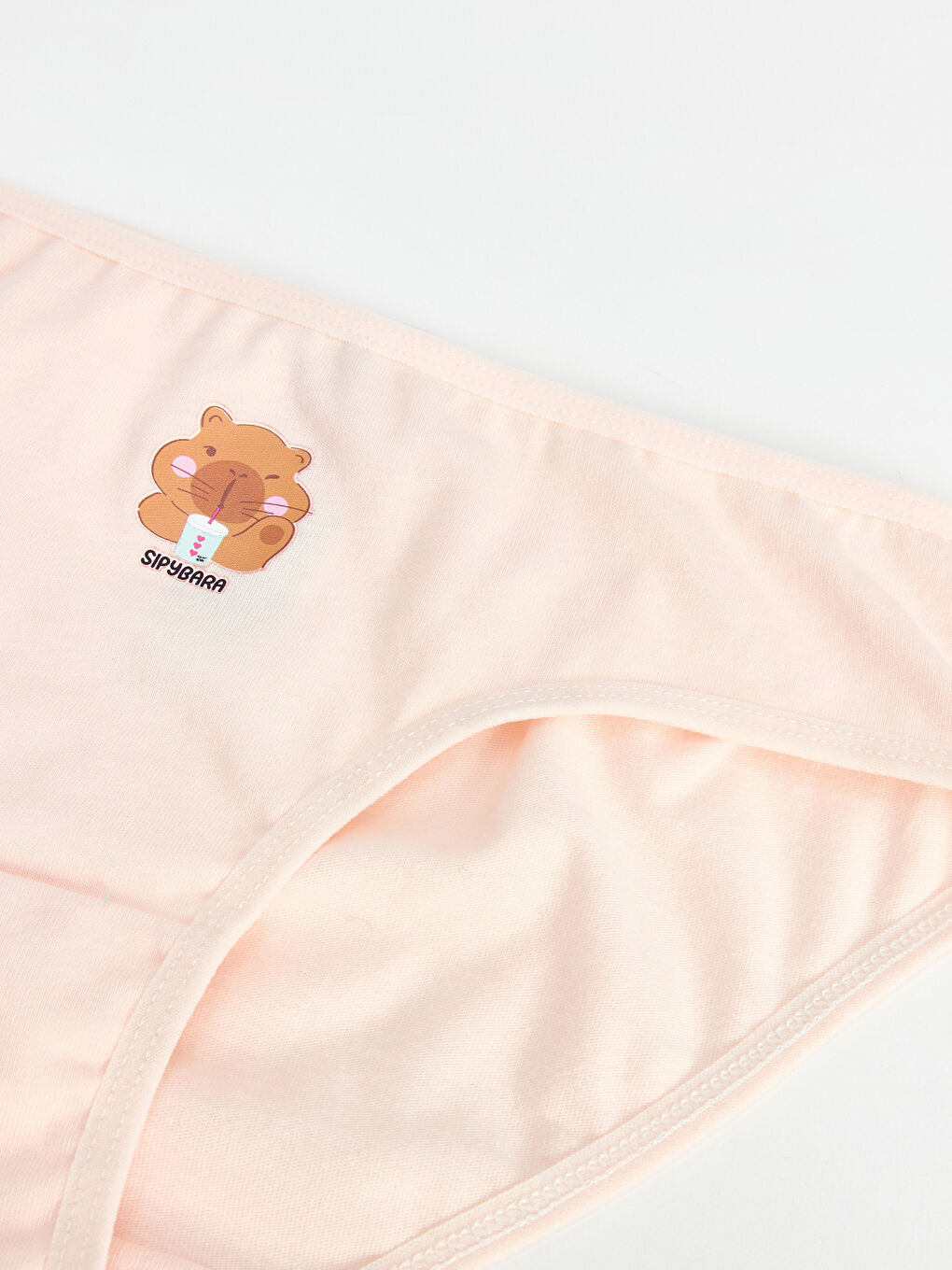Pembe Baskılı Kız Çocuk Külot-1