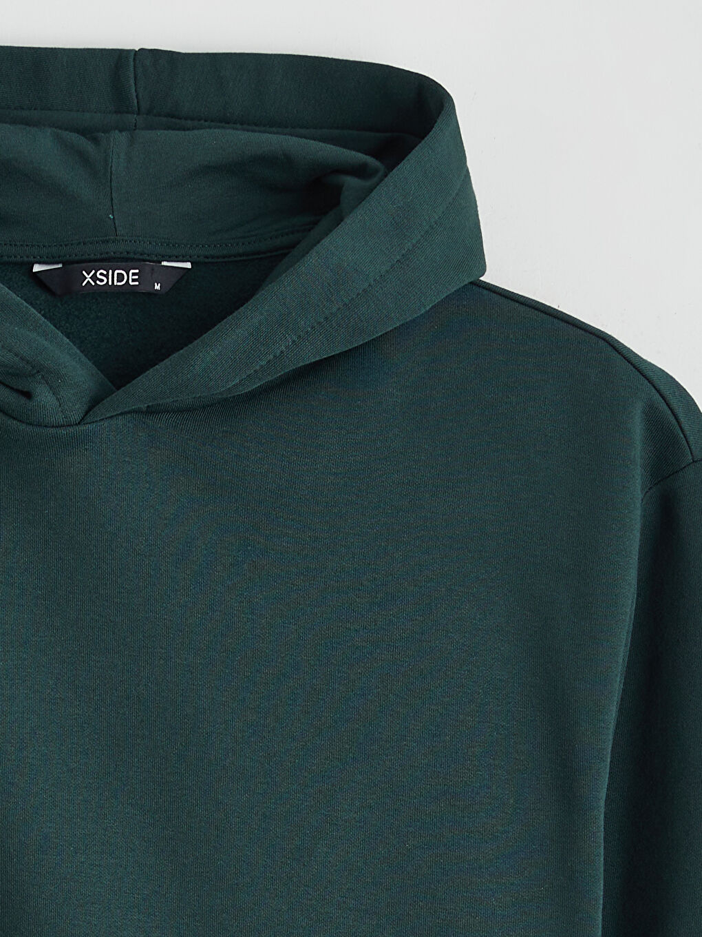 Yeşil Uzun Kollu Erkek Kalın Hoodie-5