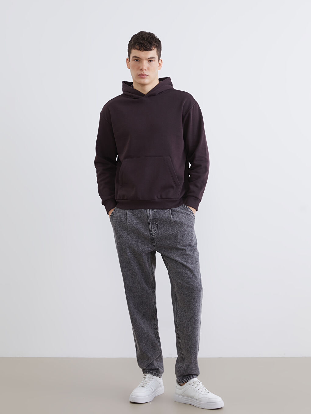 هوديس غليظ بكم طويل ديال الرجال-1