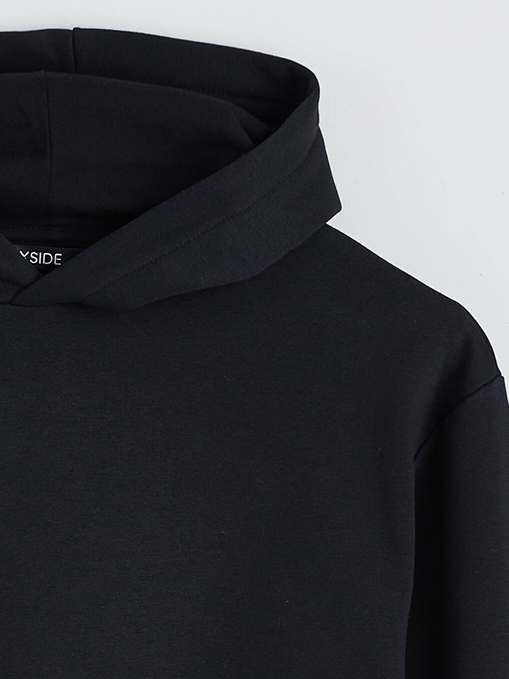 Siyah Uzun Kollu Erkek Kalın Hoodie-6