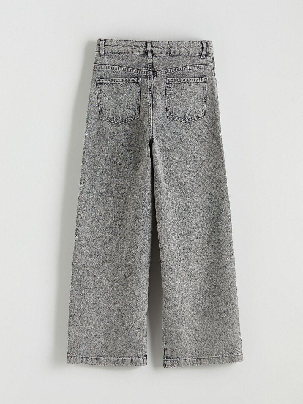 Karışık Wideleg Kız Çocuk Jean Pantolon-3