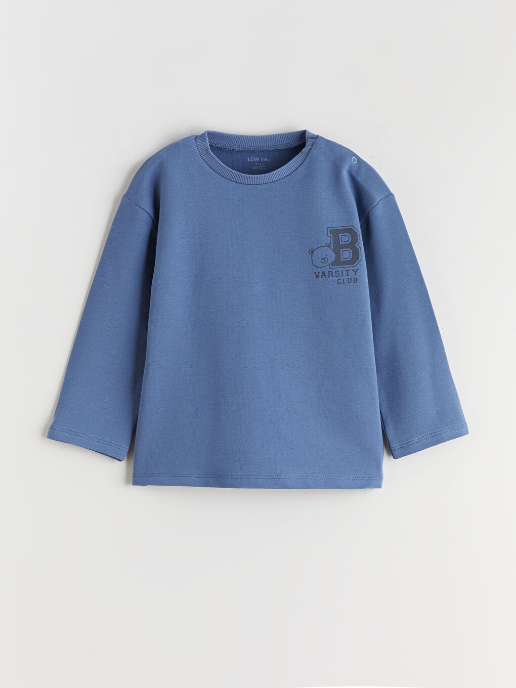 Mavi Bisiklet Yaka Erkek Bebek Pijama Takımı-1