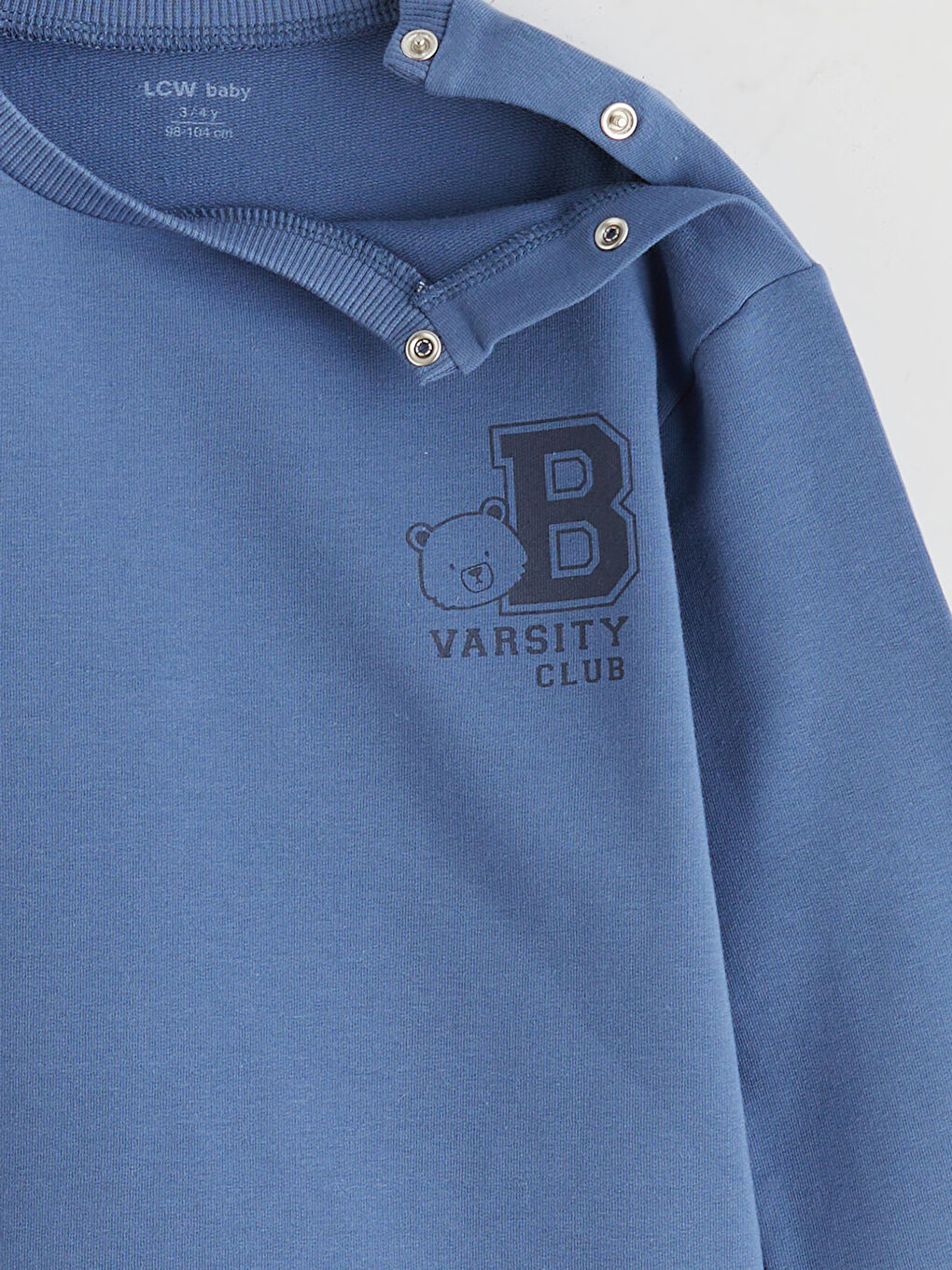 Mavi Bisiklet Yaka Erkek Bebek Pijama Takımı-6