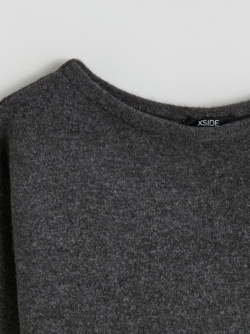 Pull-over en Tricot à Encolure Bateau pour Femmes-1