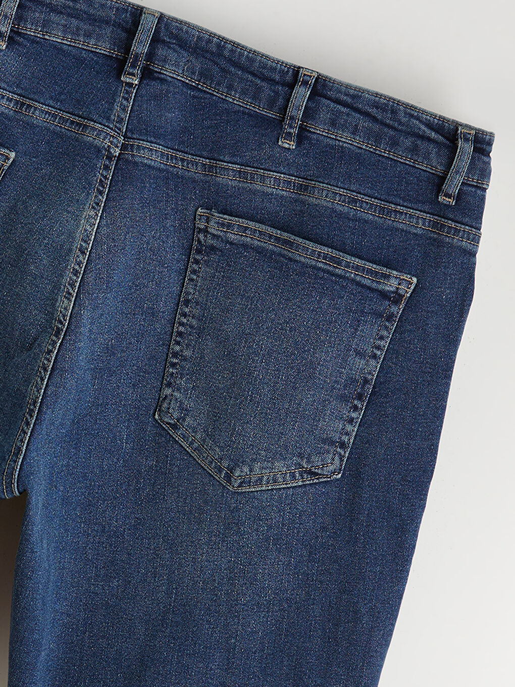 İndigo Büyük Beden 750 Slim Fit Erkek Jean Pantolon-5