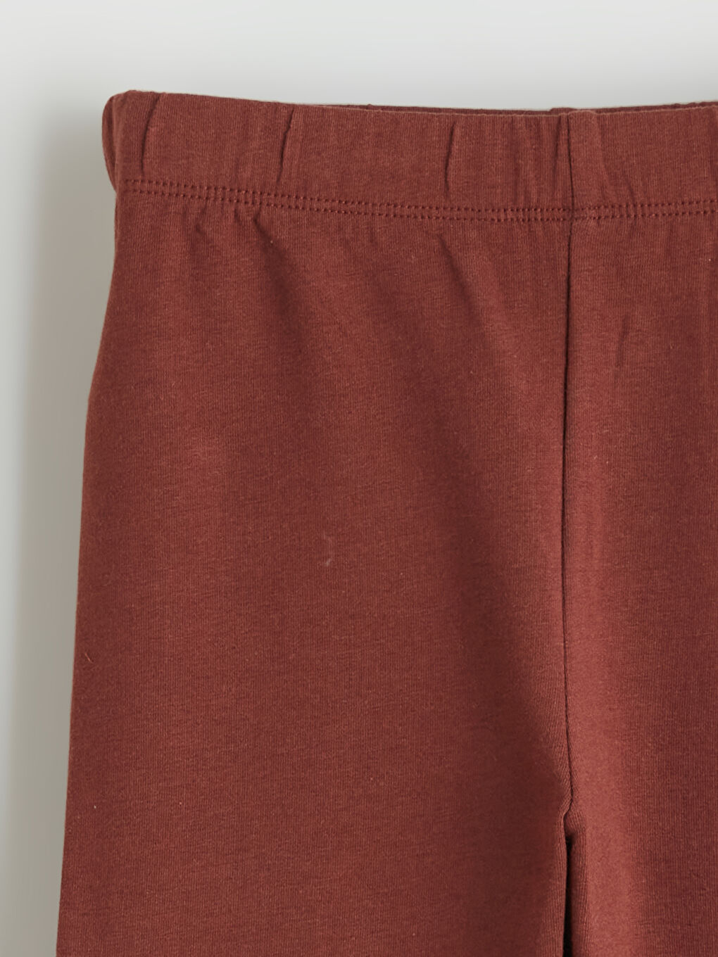 Kahverengi Beli Lastikli Kız Çocuk Tayt-2