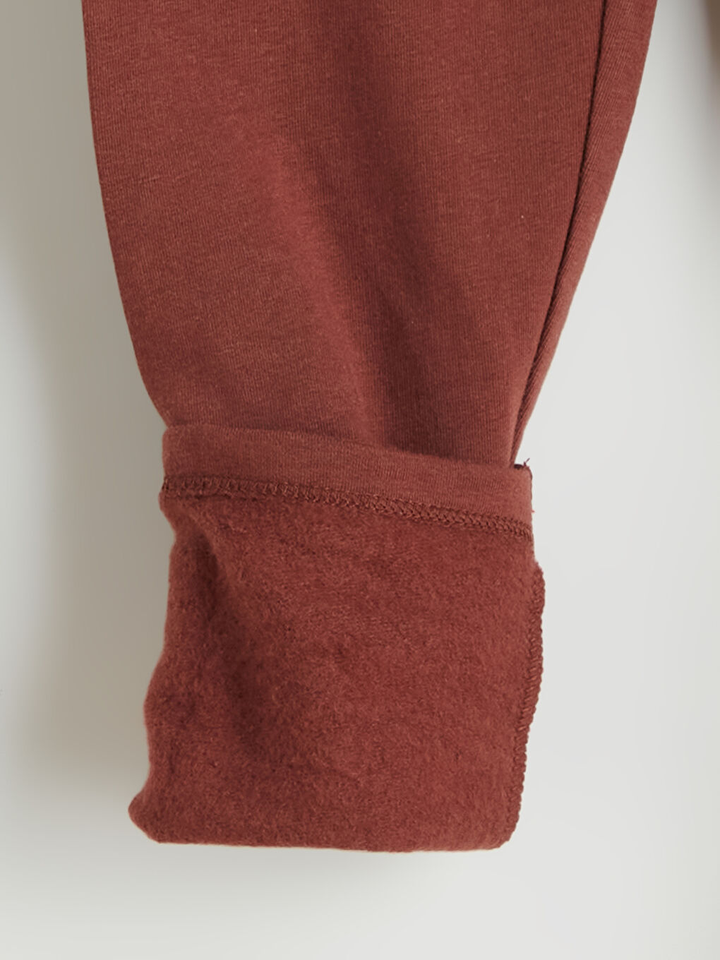 Kahverengi Bebe Yaka Çizgili Kız Çocuk Sweatshirt ve Tayt-7