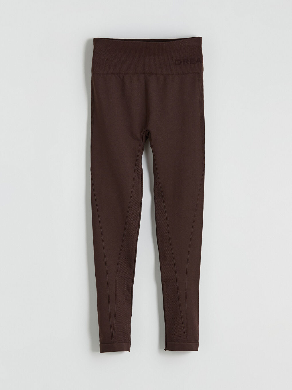 Kahverengi Yüksek Bel Kadın Tayt-4