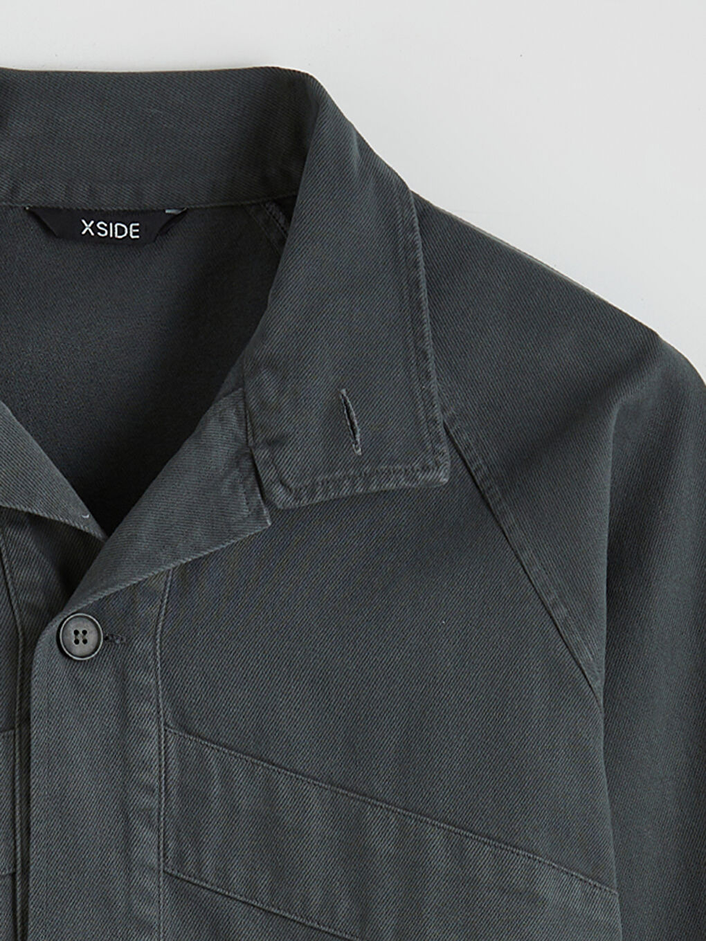 Relaxed Fit Long Sleeve Men's Shirt Jacket-5