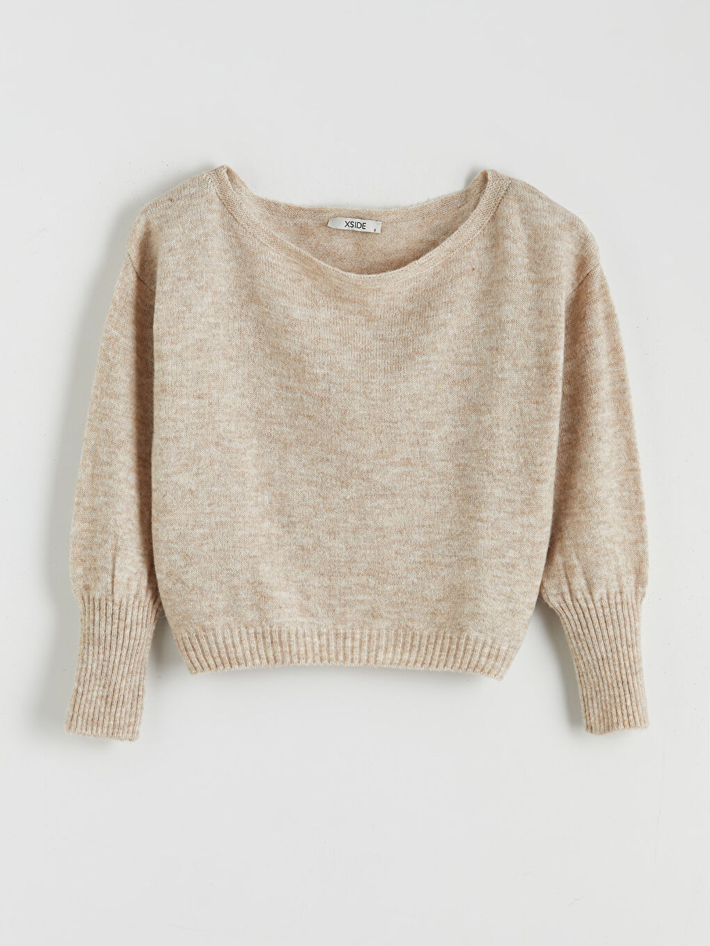 Slash Neck Oversize Women's Knitwear Sweater-4