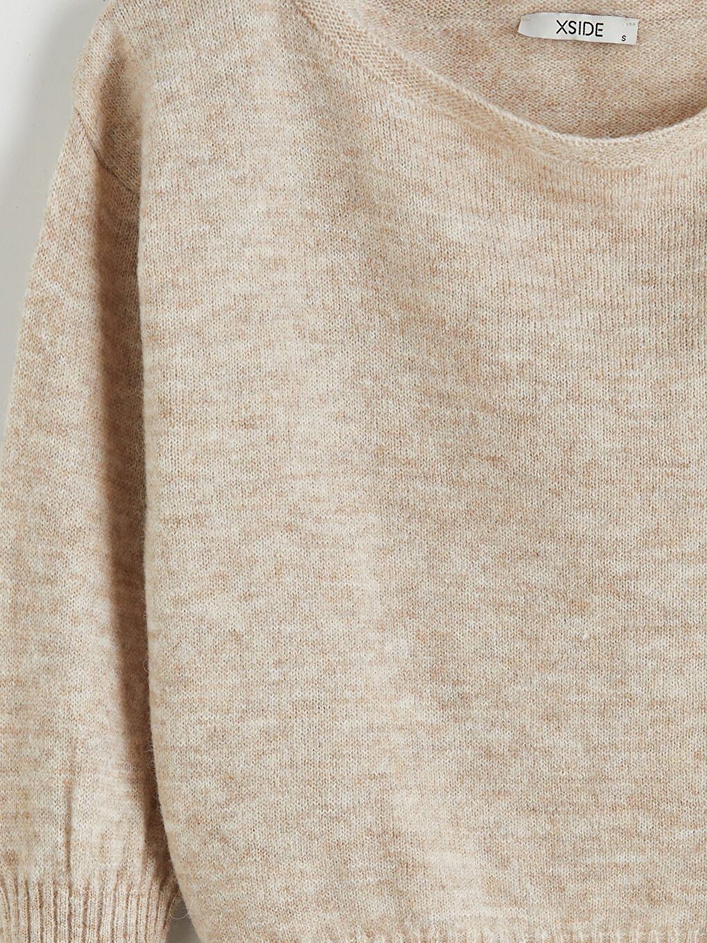 Slash Neck Oversize Women's Knitwear Sweater-5