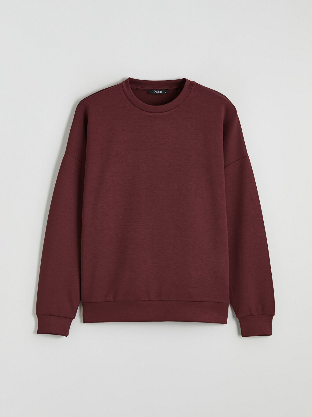 Mürdüm Bisiklet Yaka Oversize Kadın Sweatshirt-4