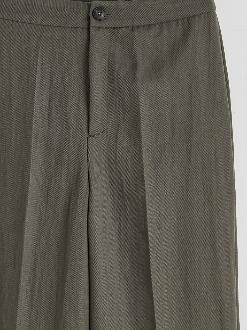 Antrasit Dar Fit Geniş Paça Kadın Pantolon-5