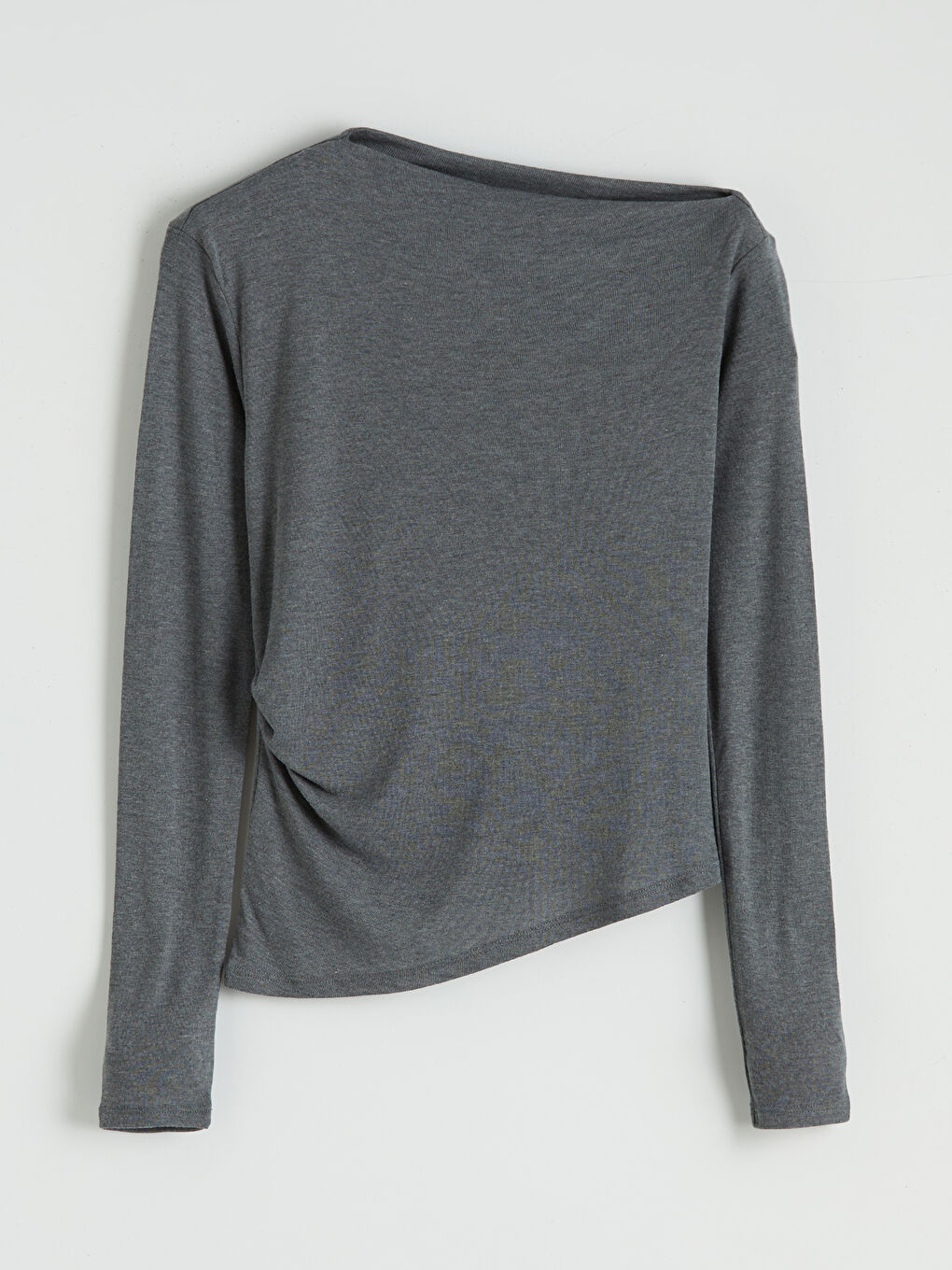 Slash Neck Ruched Blouse-4