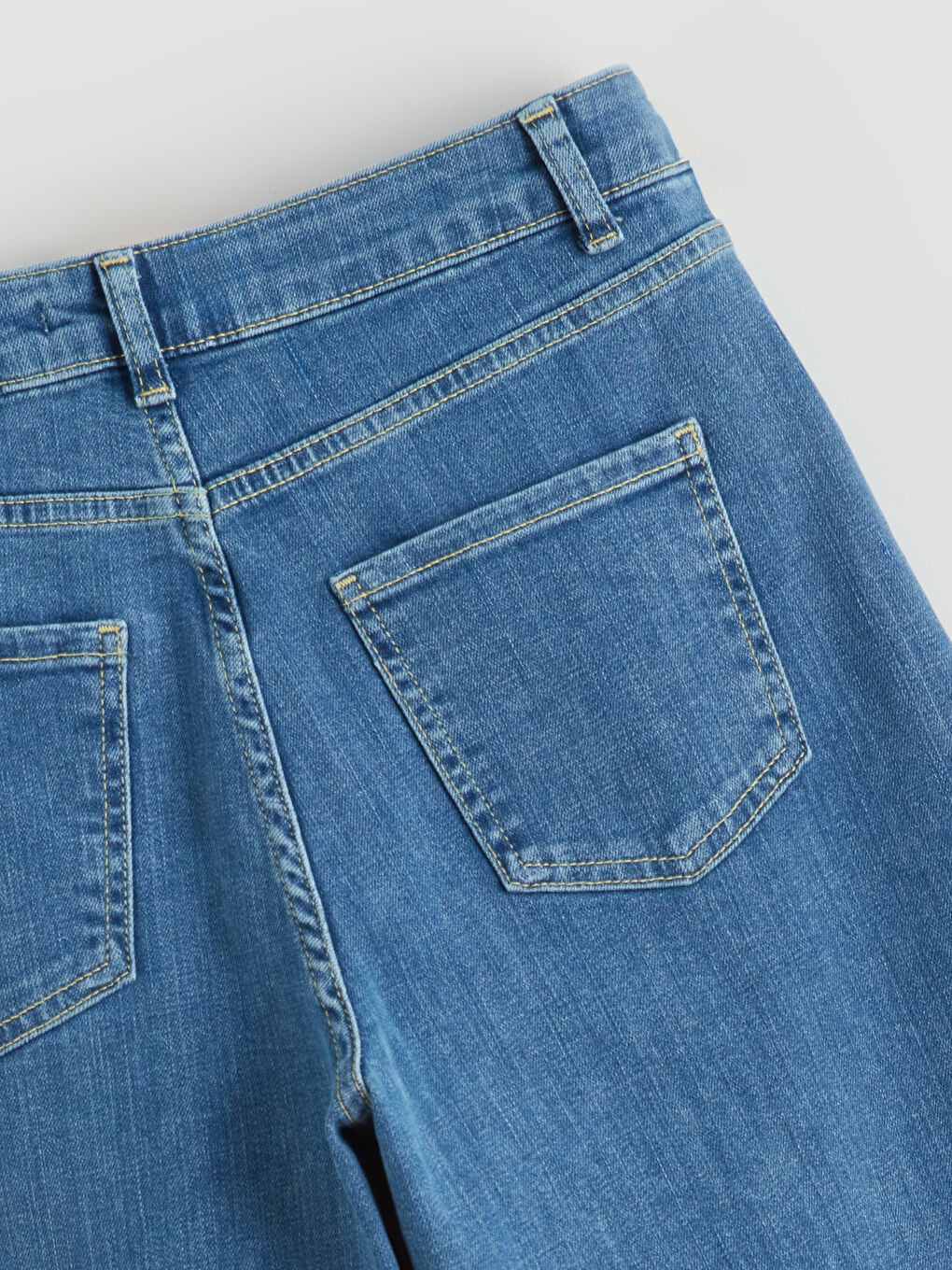 İndigo Wideleg Kadın Jean Pantolon-5