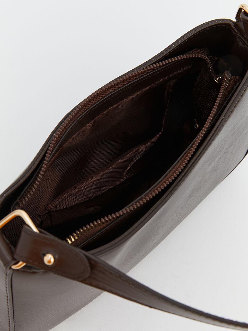 Kahverengi Çıkarılabilir Askılı Kadın Omuz Çantası-4