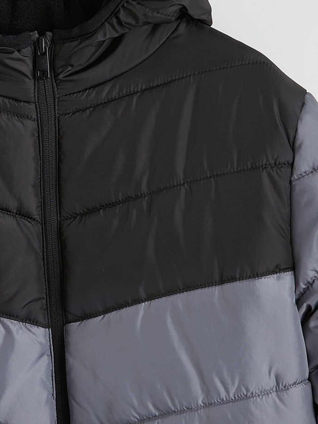 Gri Su İtici Erkek Çocuk Şişme Mont-1