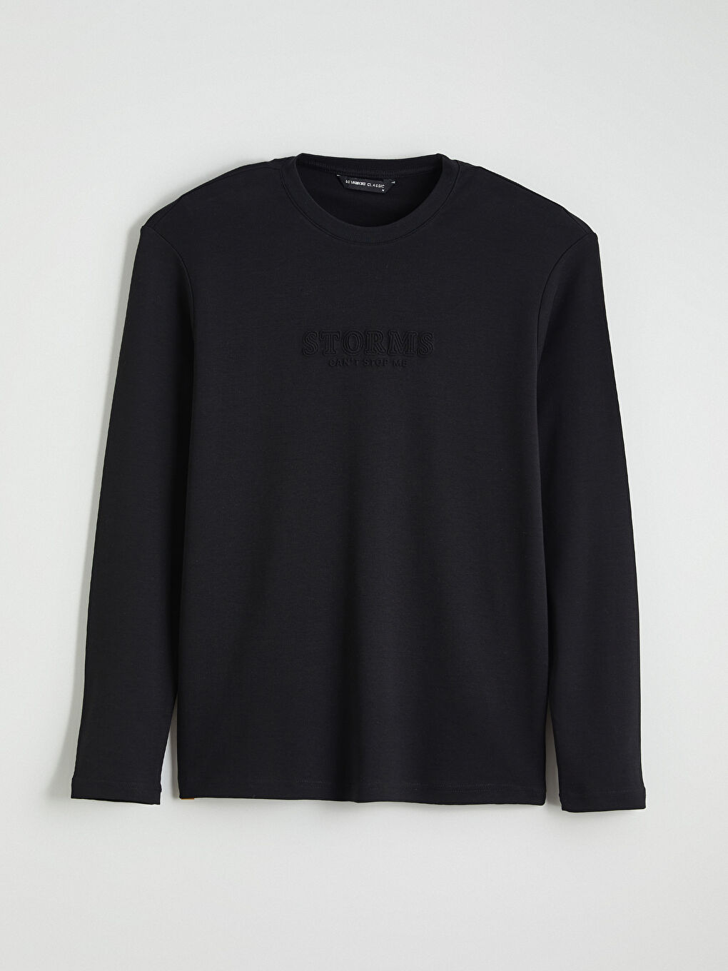 Crew Neck Long Sleeve Printed Men's T-Shirt-4