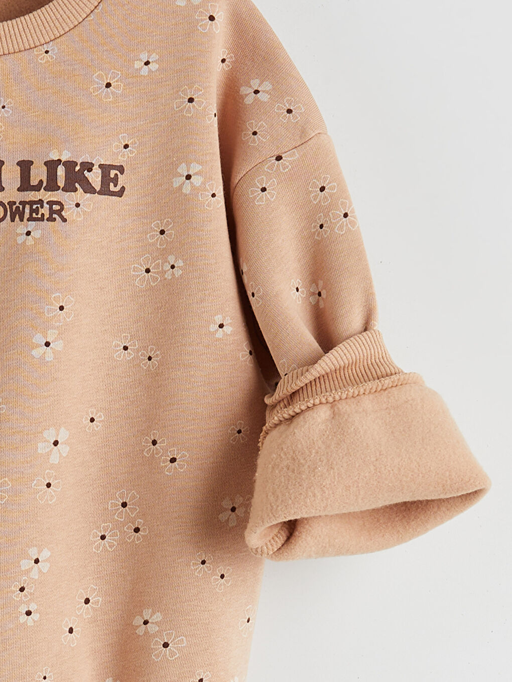 Crew Neck Girls' Sweatshirt and Pants-5