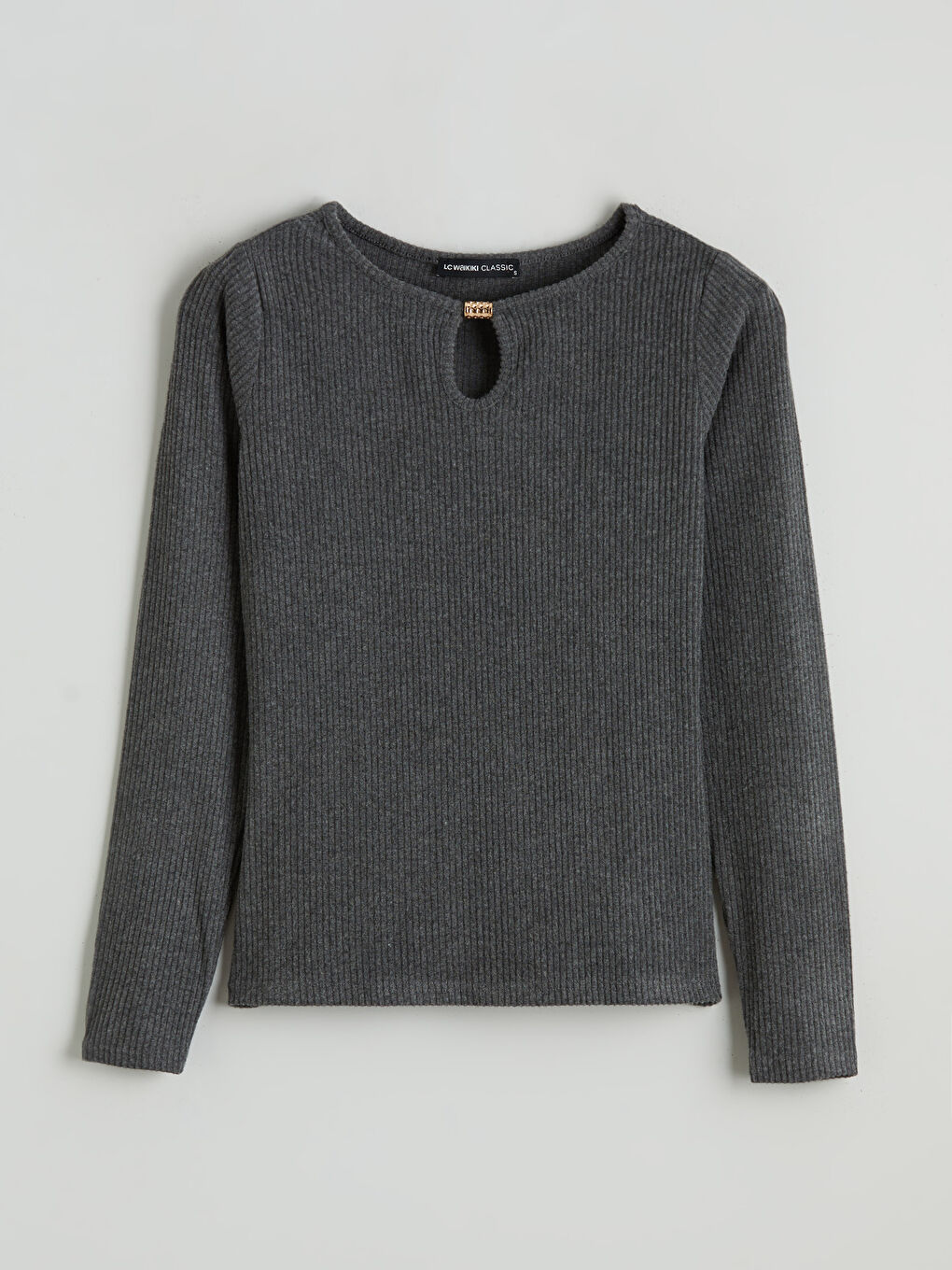 Әйелдерге арналған дөңгелек жағалы рельефті боди-4