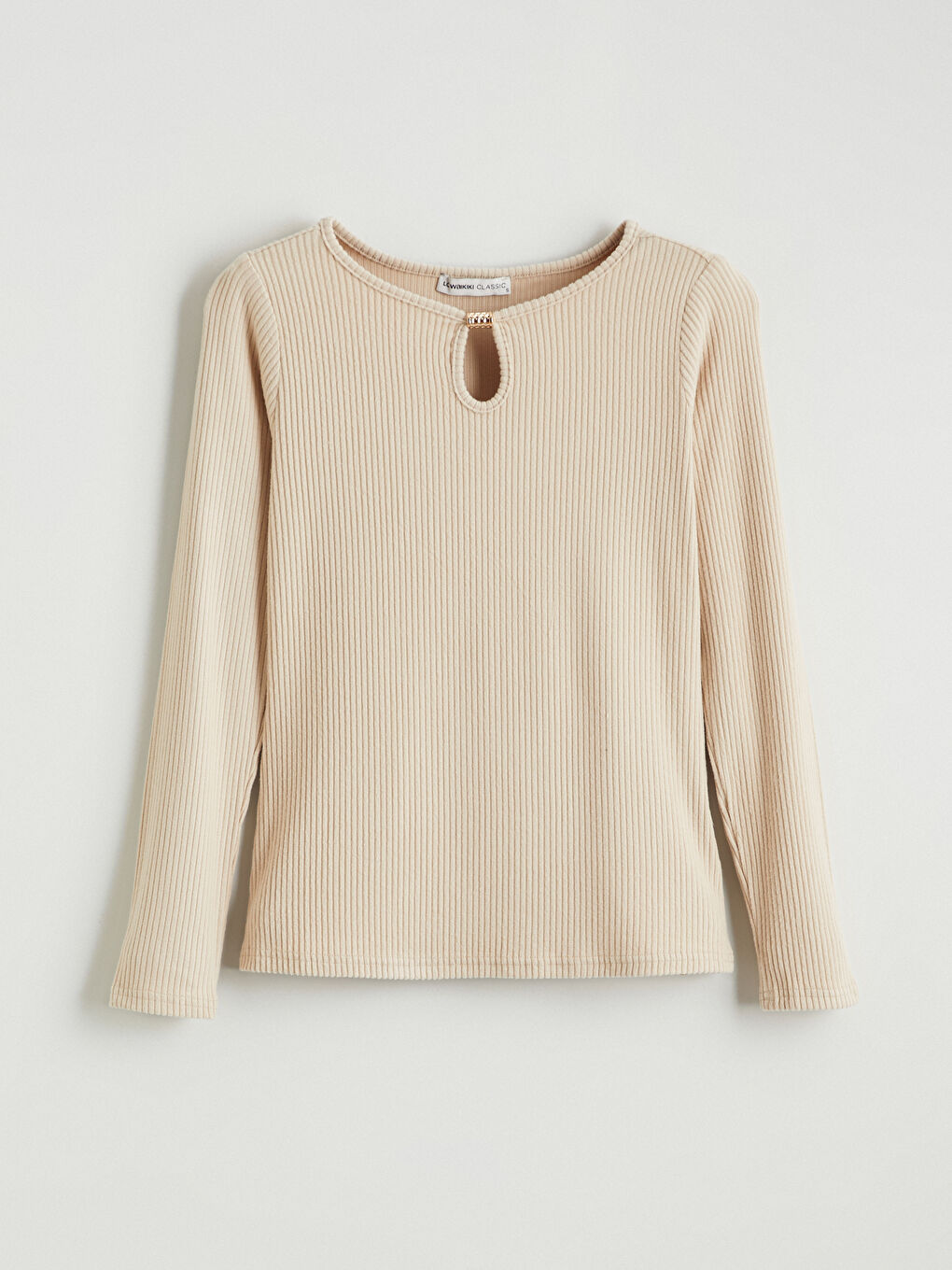 Crew Neck Textured Women's Body-4