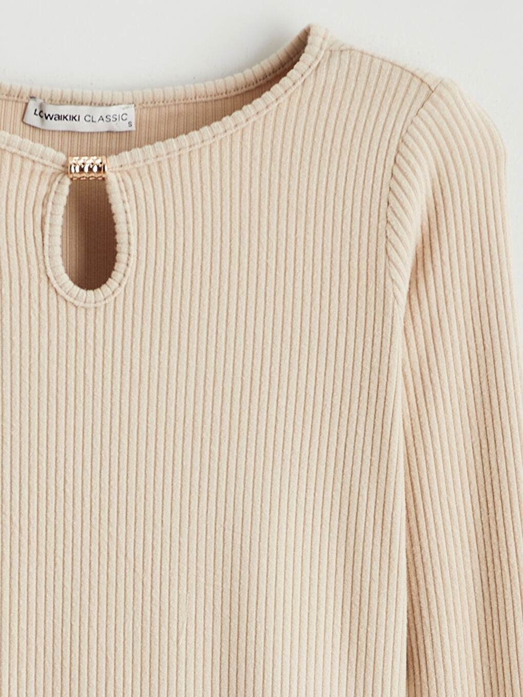 Crew Neck Textured Women's Body-5