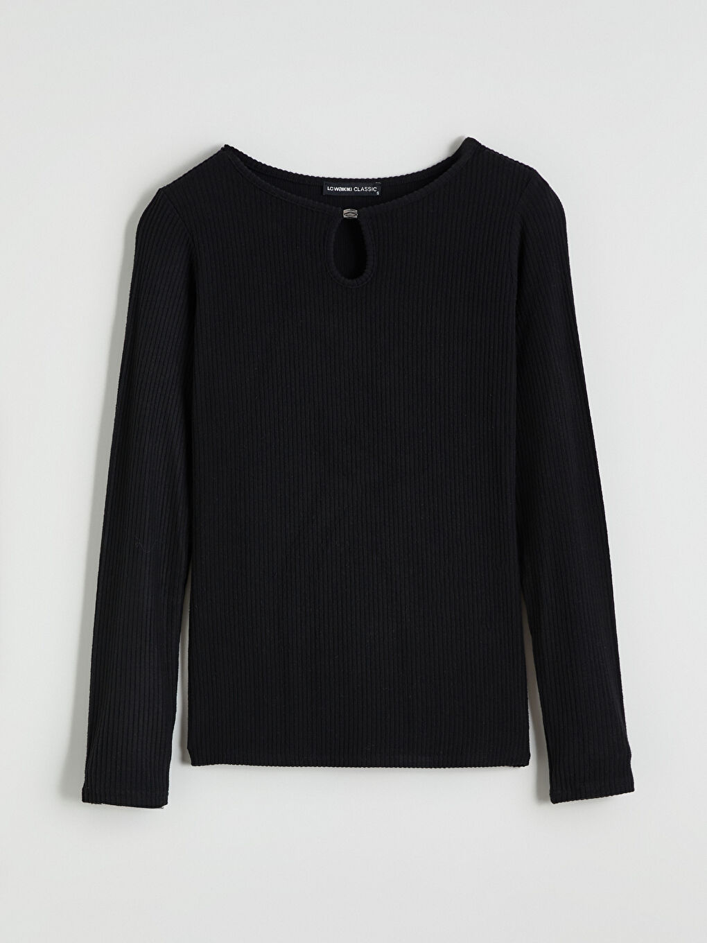 Круглый Вырез Текстурированный Женский Боди-4